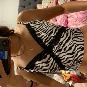 zebra tank top